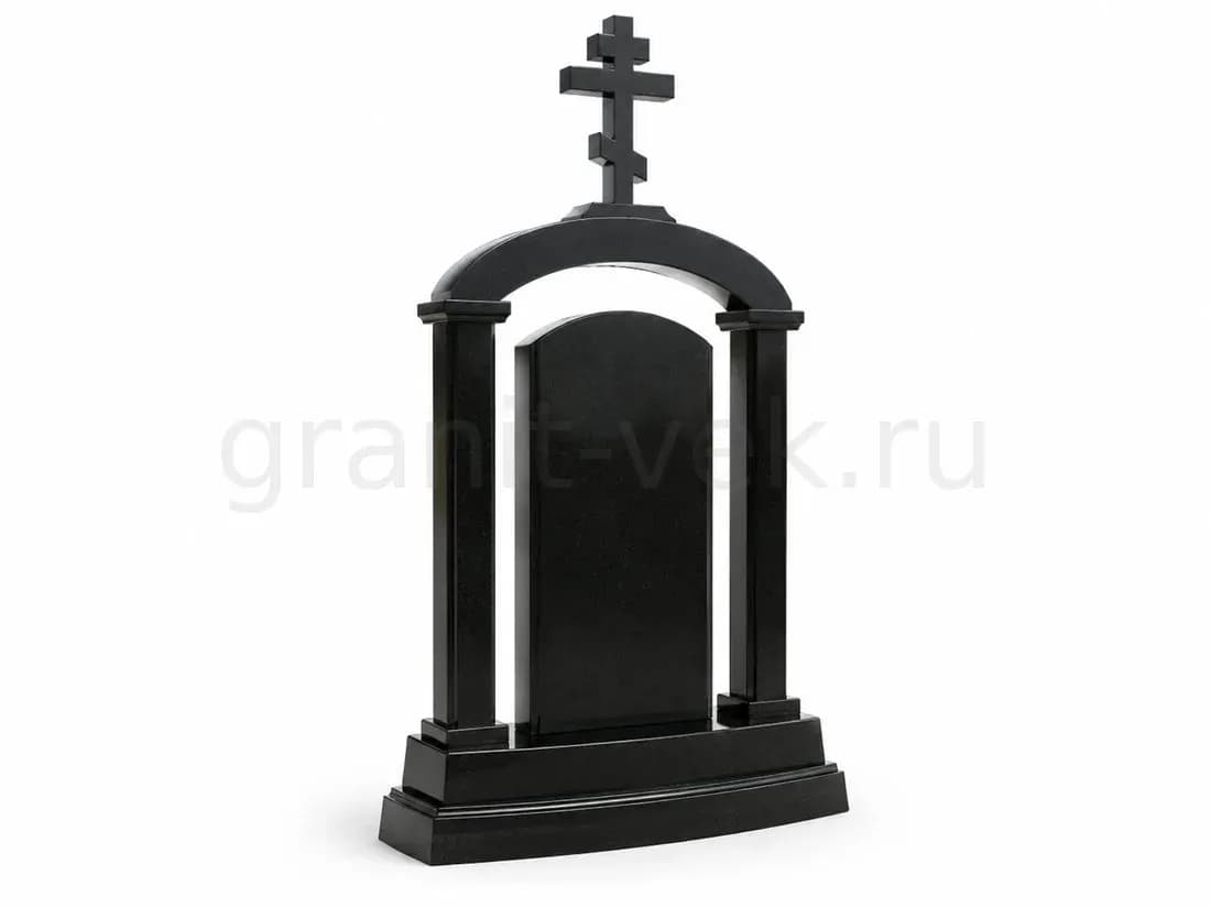 Памятник «Арка с крестом» — одинарный памятник из габбро-диабаза